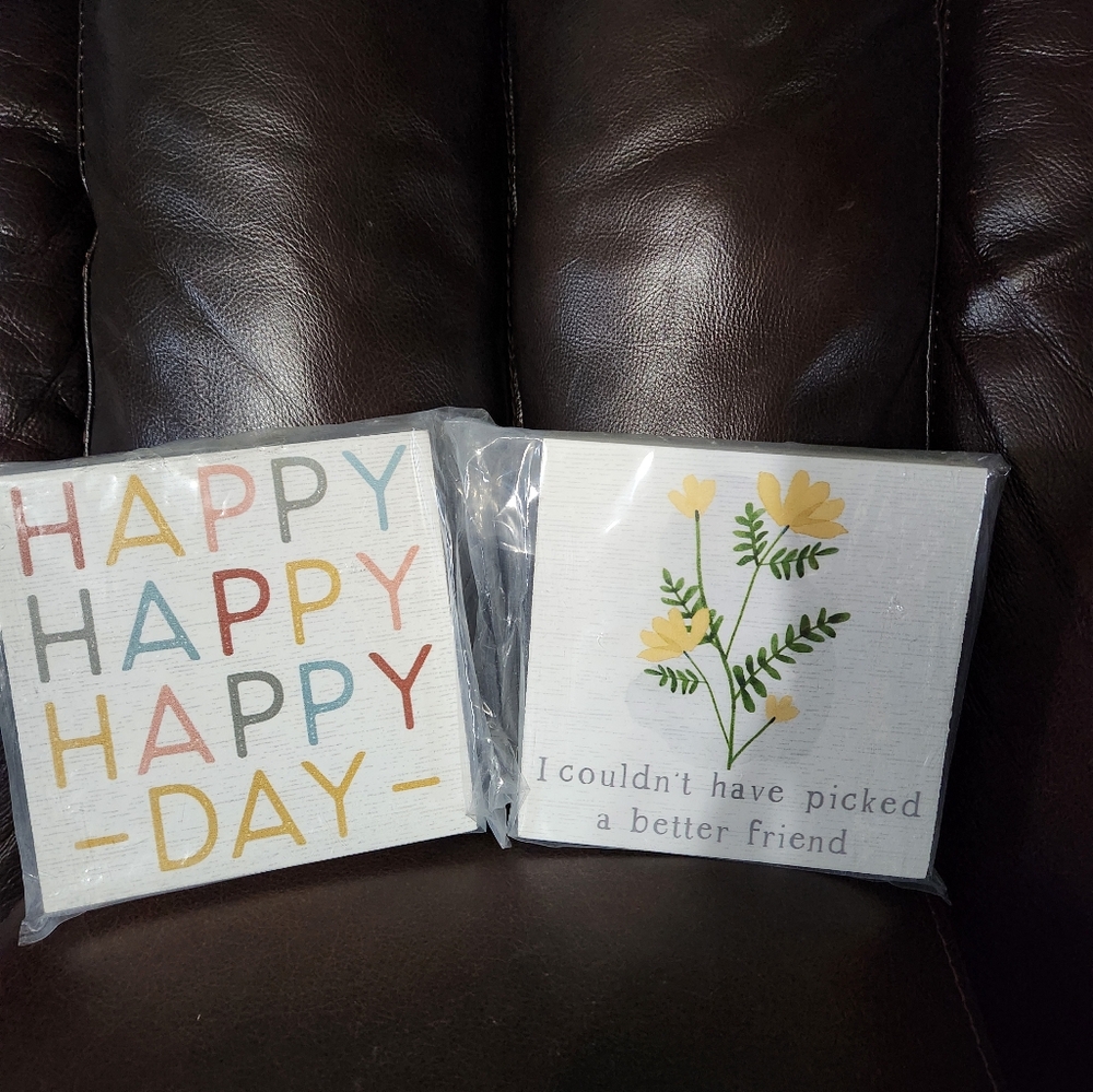 Happy Day and Friend Wall Blocks